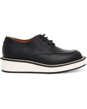 Givenchy Chain Derby Shoes, 100% Rubber - Black