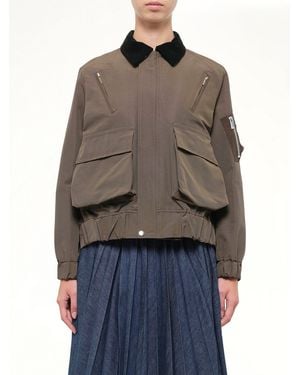 Sacai Grosgrain Bonding Blouson - Grey
