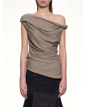 Entire studios Jersey Twist Top - Gray