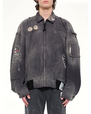 Maison Mihara Yasuhiro Sun Faded Military Jacket - Gray