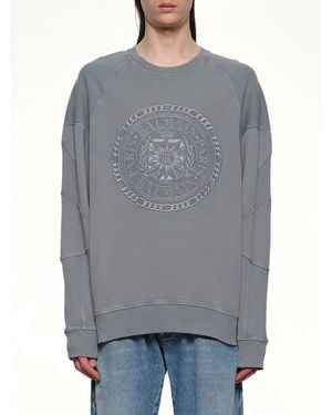 Balmain Medal Sweatshirt - Grey