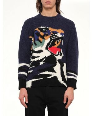KENZO Tiger Head Knit - Blue