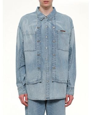 Feng Chen Wang Fcw X Lee Denim Shirt - Blue