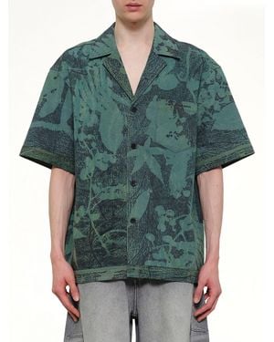 Feng Chen Wang Plants Dye Shirt - Green