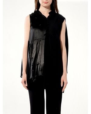 Balenciaga Georgette Top - Black