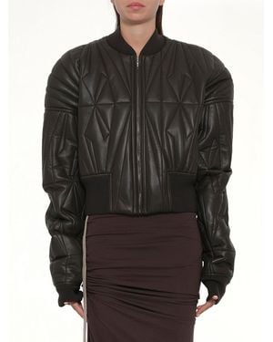Rick Owens X Moncler Geocamo Cropped Jacket - Black
