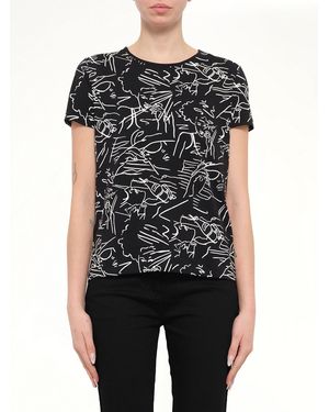 KENZO Contrast Sketch Face T-shirt - Black