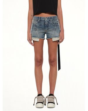 Rick Owens Lana Cut Offs - Blue