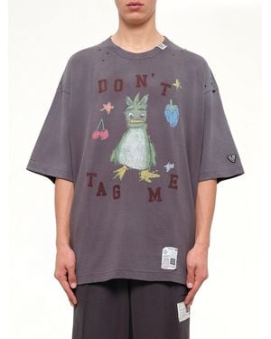 Maison Mihara Yasuhiro Kids Doodle T-Shirt - Grey