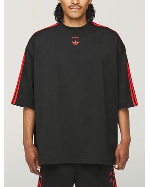 Willy Chavarria X Adidas X Chavarria Short Sleeve T-Shirt, 100% Cotton, Size: Small - Black