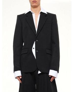 Egonlab Illusion Tailored Wool Jacket - Black