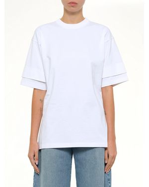 Alaïa Layered T-Shirt - White