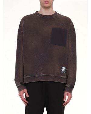 we11done Teddy Id Sweatshirt - Grey
