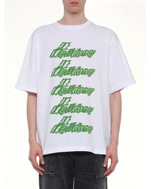 we11done Multi-Logo T-Shirt - Green