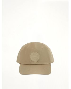 Stone Island 9100014 Nylon Baseball Cap - Natural