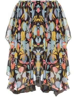 Chloé Jupe Skirt, , 100% Silk - Multicolor