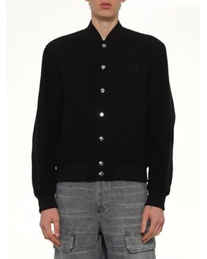 DIESEL J-Arry-Wrd Bomber Jacket - Black