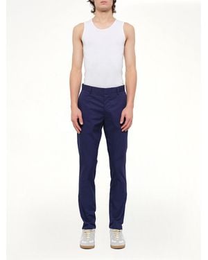 Lanvin Chino Slim Rib - Blue