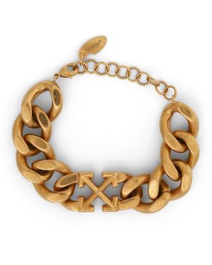Off-White c/o Virgil Abloh Arrow Motif Chained Bracelet - Metallic