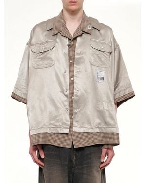 Maison Mihara Yasuhiro W-Layered H/S Shirts - Natural