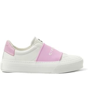 Givenchy City Sport Elastic Band Trainers, 100% Leather - Pink