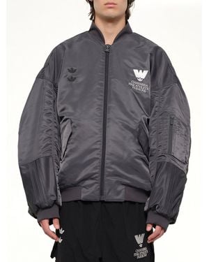 Willy Chavarria Adidas X Chavarria Satin Bomber - Grey