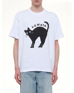 vowels Kitty T-Shirt - White