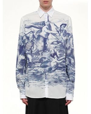Egonlab Breizh Print Long Sleeve Shirt - Blue