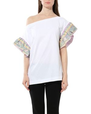 PUCCI Short Sleeve Shirt, Size: Medium - White