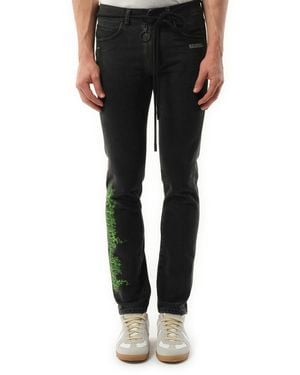 Off-White c/o Virgil Abloh Blur Slim Jeans - Black