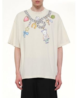 Egonlab Bearbrick Print Cotton T-Shirt - White