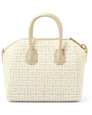 Givenchy Mini Antigona Bag, 100% Leather - White