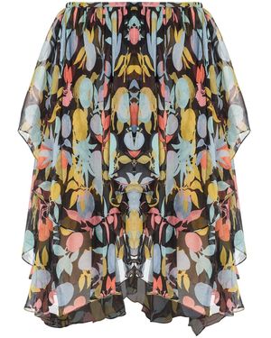 Chloé Jupe Skirt, , 100% Silk - Multicolor