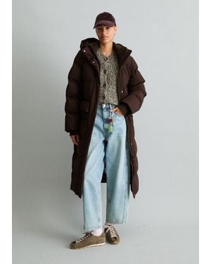 Marc O' Polo Abrigo Acolchado Con Capucha, Corte Regular - Marrón