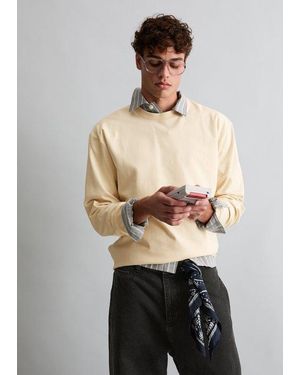 Marc O' Polo Camiseta De Manga Larga Holgada De Tejido Grueso - Neutro