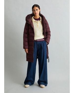 Marc O' Polo Pufferjas Met Capuchon Regular - Blauw