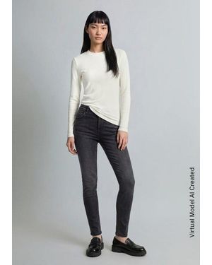 Marc O' Polo Vaqueros Modelo Kaj Skinny Cropped - Gris