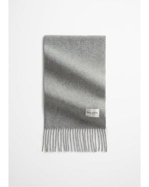 Marc O' Polo Bufanda De Lana Tejida - Gris