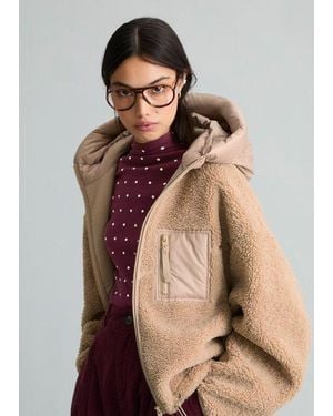 Marc O' Polo Chaqueta De Peluche, Corte Regular - Marrón