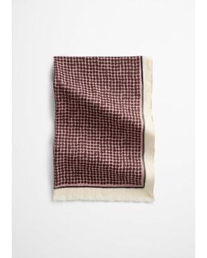 Marc O' Polo Sjaal Met All-Over-Print - Rood