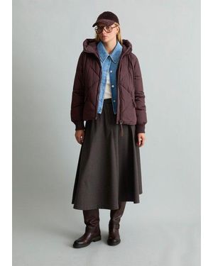 Marc O' Polo Chaqueta Acolchada Con Capucha De Estilo Desenfadado - Azul