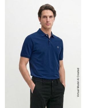 Marc O' Polo Polo Regular De Piqué - Azul
