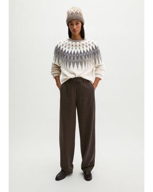 Marc O' Polo Pantalones A Medida, Corte Regular - Blanco