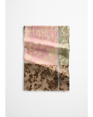 Marc O' Polo Bufanda Con Estampado Integral - Rosa