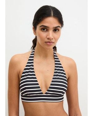 Marc O' Polo Top De Bikini Con Cuello Halter - Azul