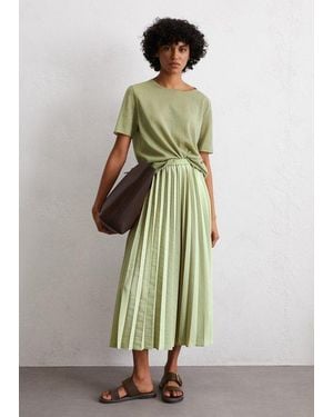 Marc O' Polo Falda Plisada - Verde