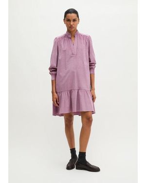 Marc O' Polo Fluwelen Jurk, Regular Pasvorm - Roze