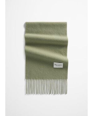 Marc O' Polo Bufanda De Lana Tejida - Verde