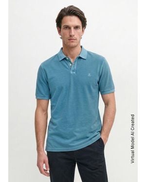 Marc O' Polo Polo Regular De Piqué - Azul