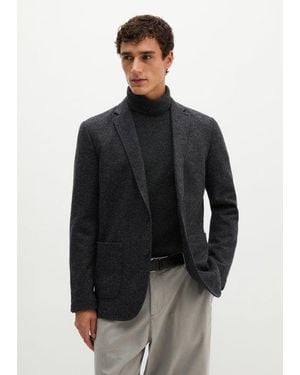Marc O' Polo Blazer De Jersey De Corte Regular - Negro